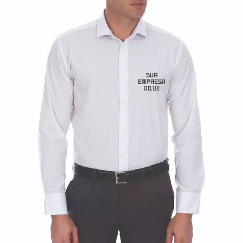 Camisa social empresa personalizada