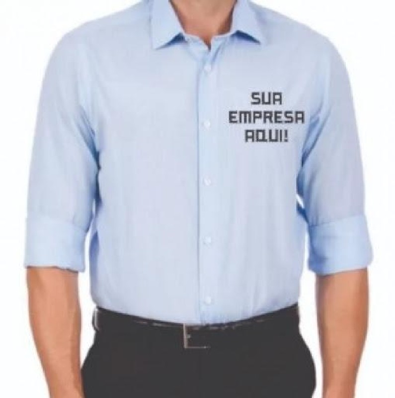 Camisa social uniforme empresa